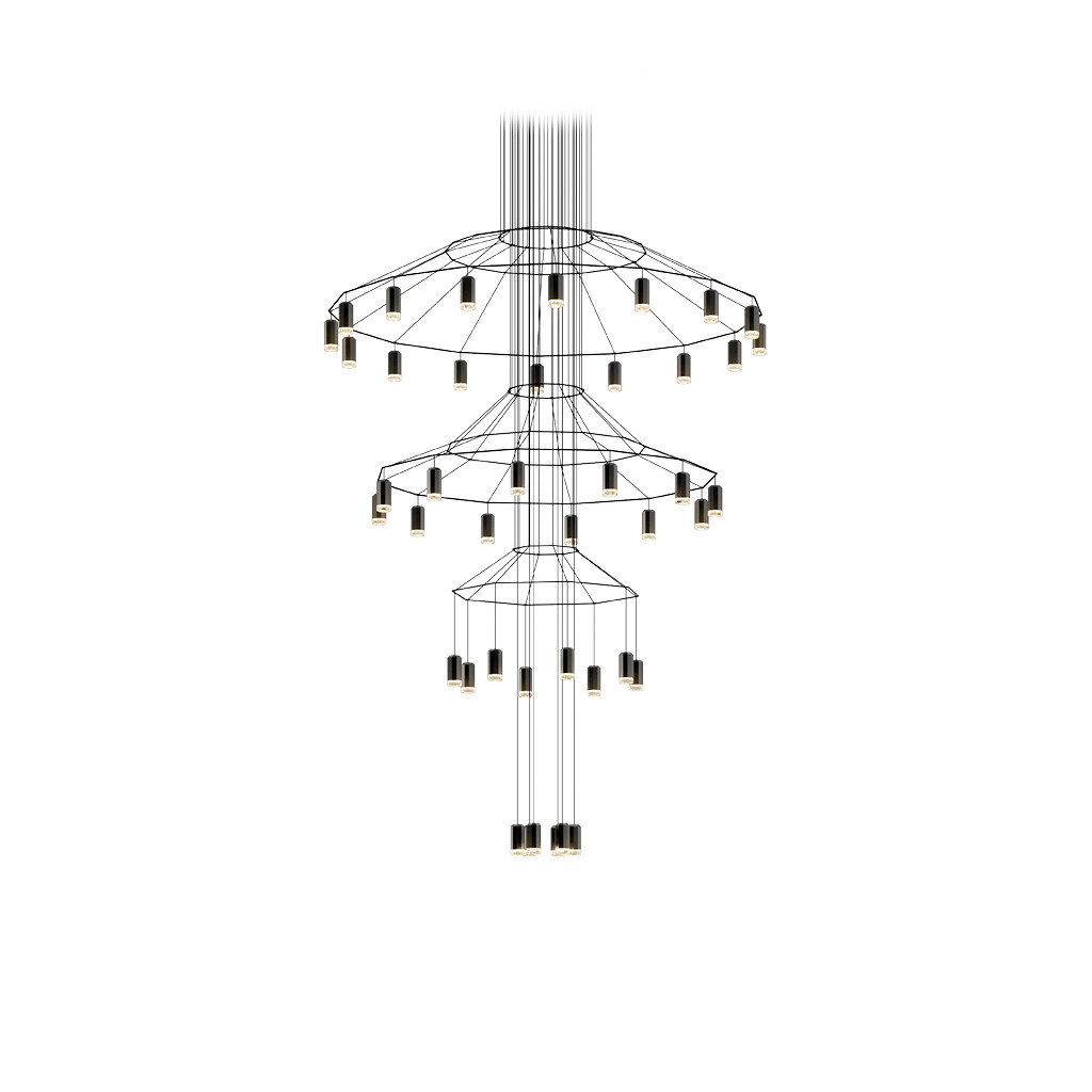 Wireflow chandelier