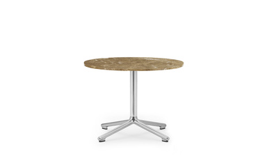 LUNAR TABLE H45 CM ALU/MARBLE