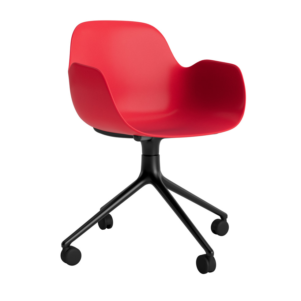 FORM ARMCHAIR SWIVEL 4W ALU