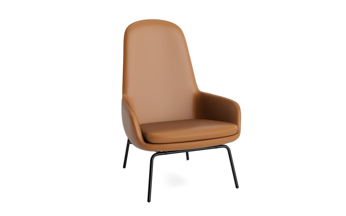 ERA LOUNGE CHAIR HIGH STEEL & CHROME