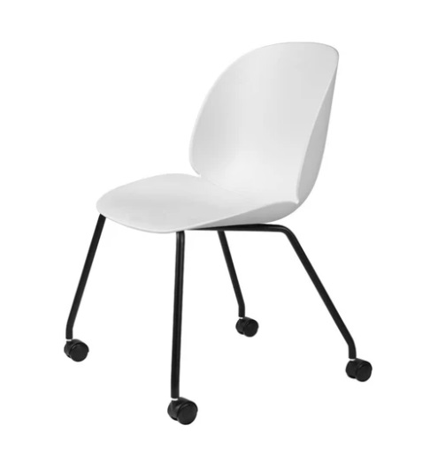 Beetle Meeting Chair 4 legs w. castors