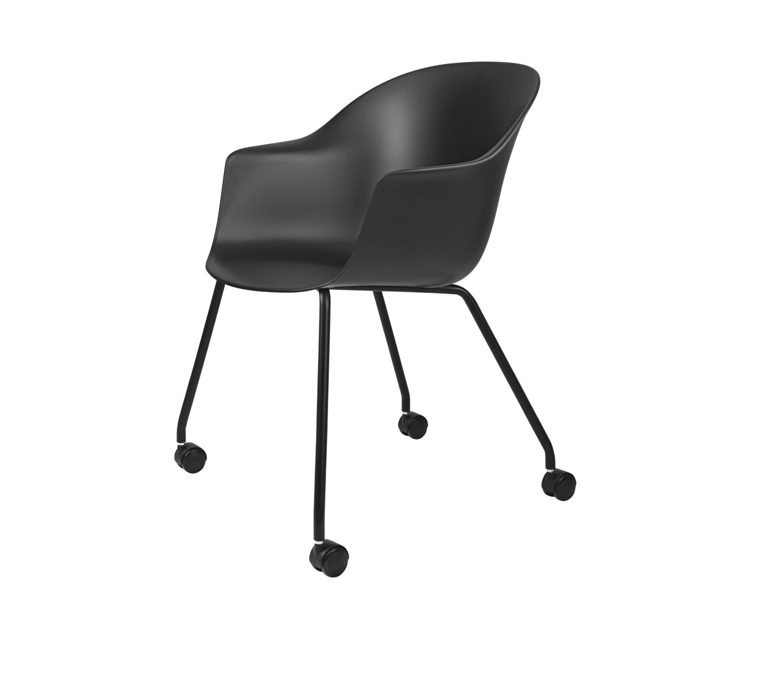 Bat Meeting Chair 4 legs w. castors