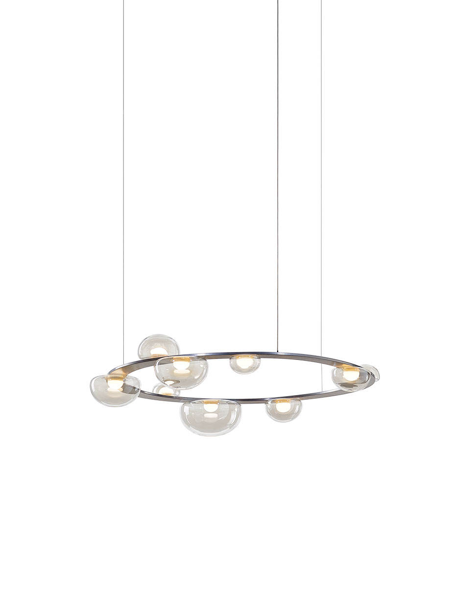 Dew drops circle pendant