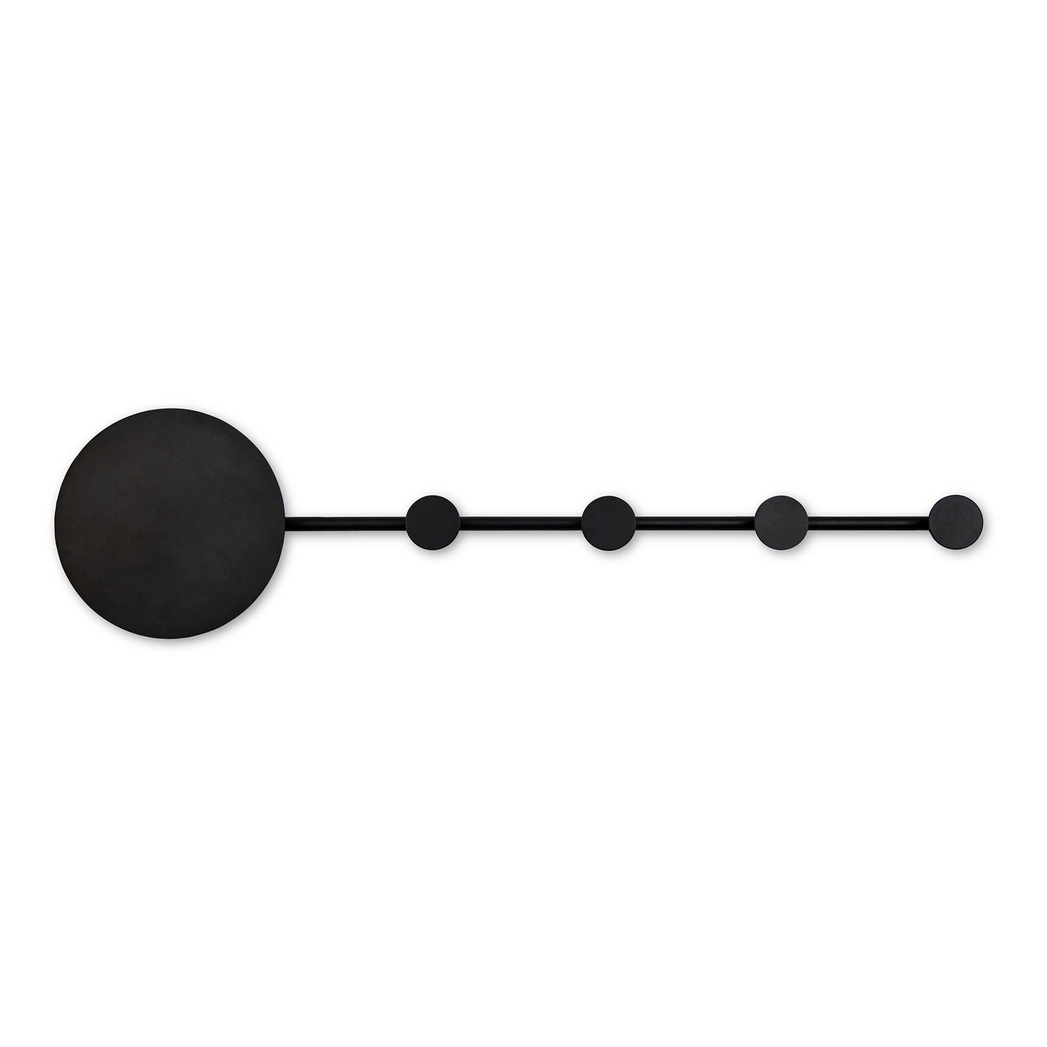 HAN Black wall lamp/coat rack
