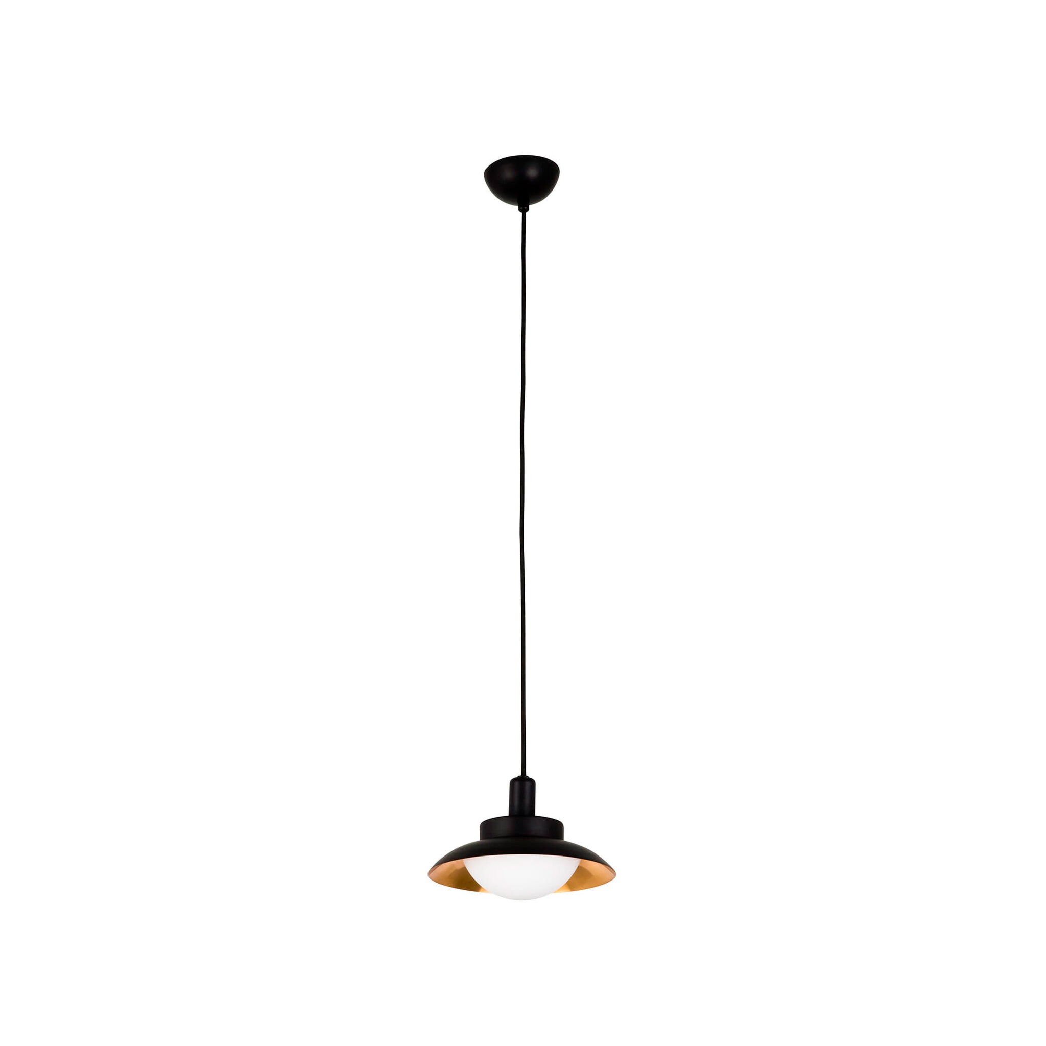 Side Led Black/copper Pendant Lamp