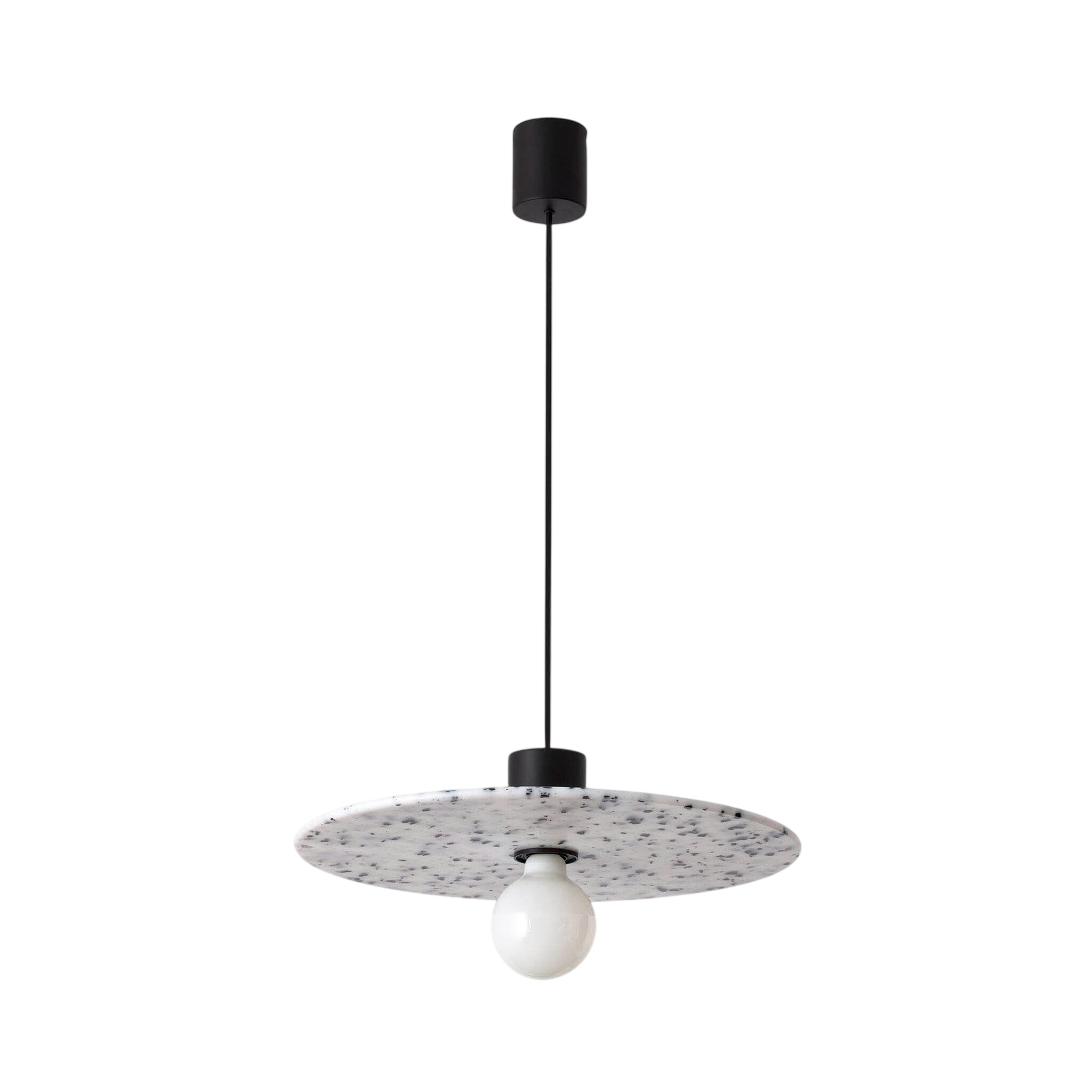 Confetti Black Marble Suspended